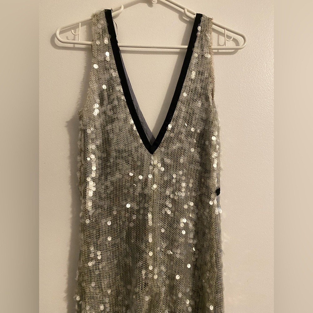 Zara Sequin Mesh Dress XS - Picture 14 of 15